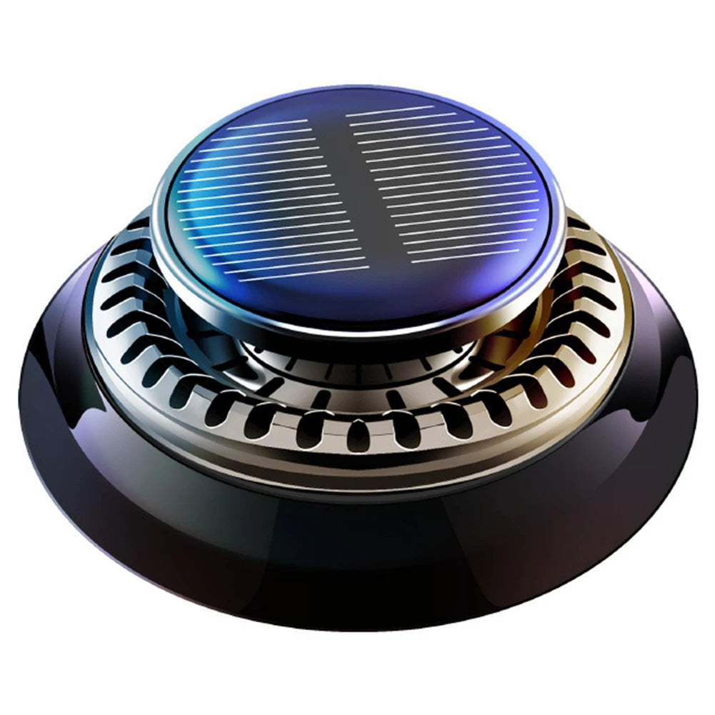 Purilite Select Solar-Powered Rotating Car Air Freshener – Long-Lasting Aromatherapy Diffuser with Essential Oils