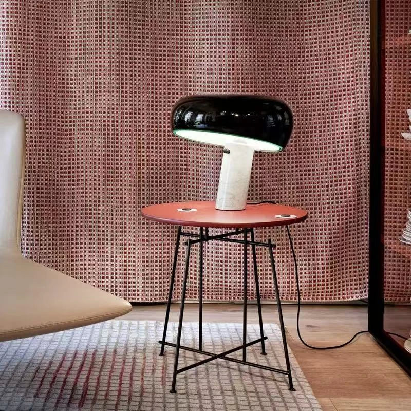 Purilite Select Italian Luxury Designer Mushroom Marble LED Desk Lamp