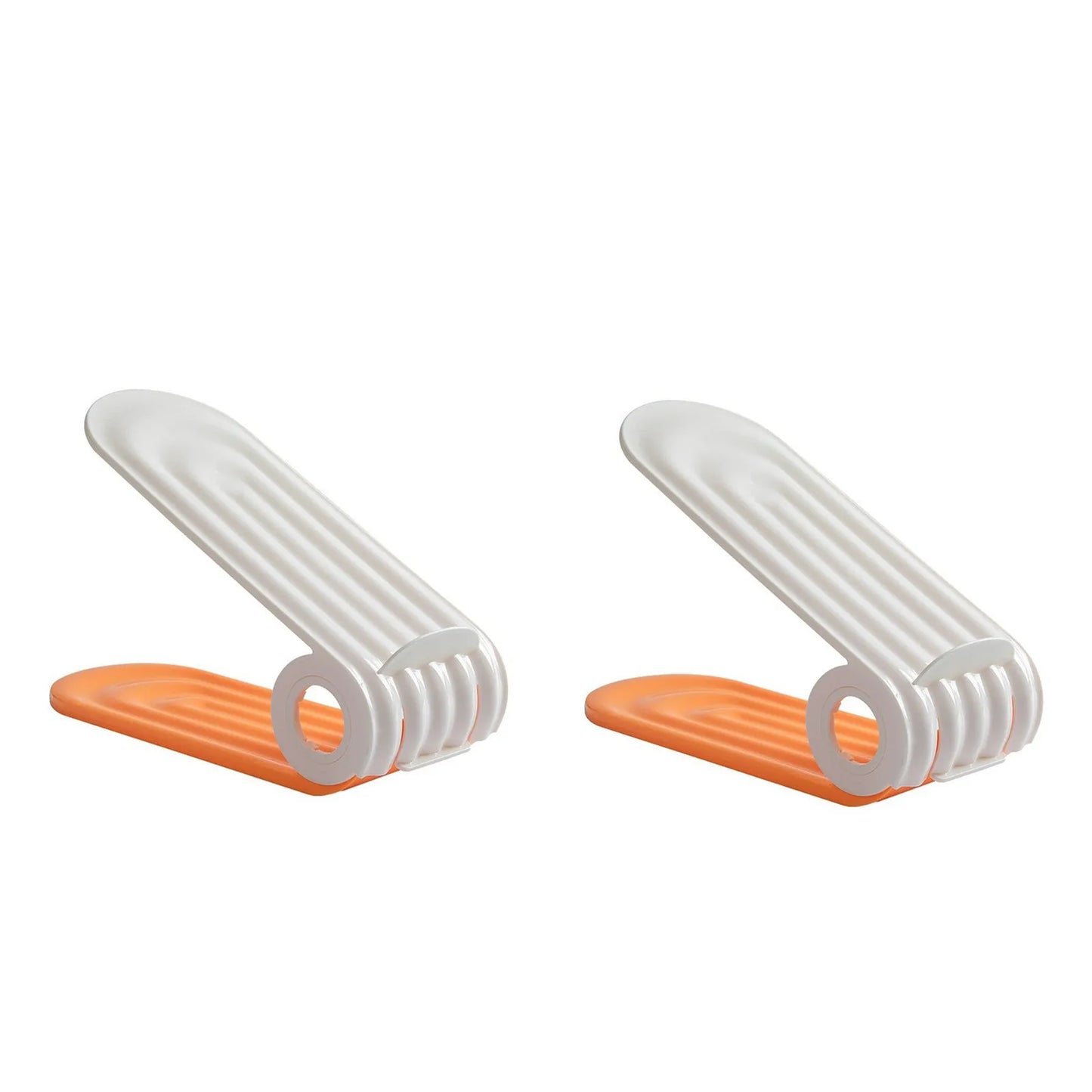 Purilite Select | Adjustable Shoe Slots Organizer | Double Layer Space Saver Shoe Stacker for Closet Organization