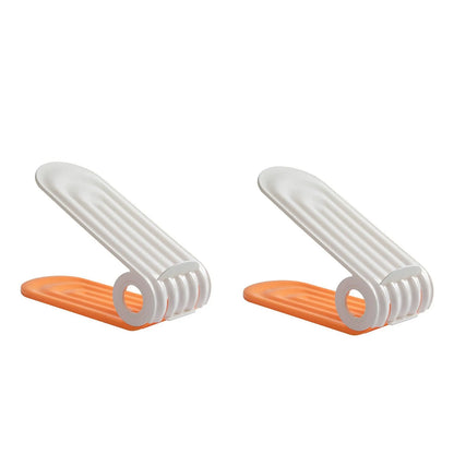 Purilite Select | Adjustable Shoe Slots Organizer | Double Layer Space Saver Shoe Stacker for Closet Organization