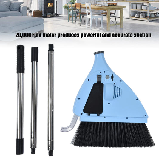 Purilite Select 2-in-1 Vacuum Broom | USB Charging Cordless Sweeper | Strong Suction 20,000 RPM | Household & Bedroom Floor Cleaner