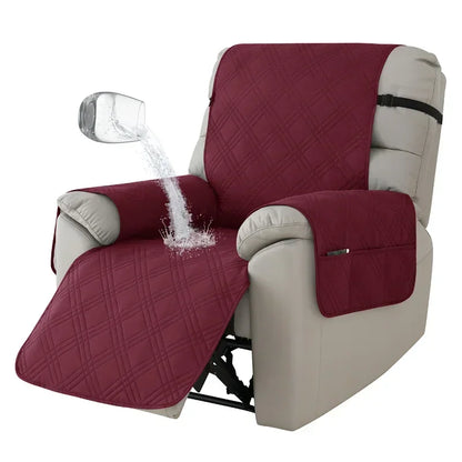 Purilite Select 1-Seater Waterproof Recliner Cover Anti-Slip Sofa Couch Furniture Protector for Pets and Kids