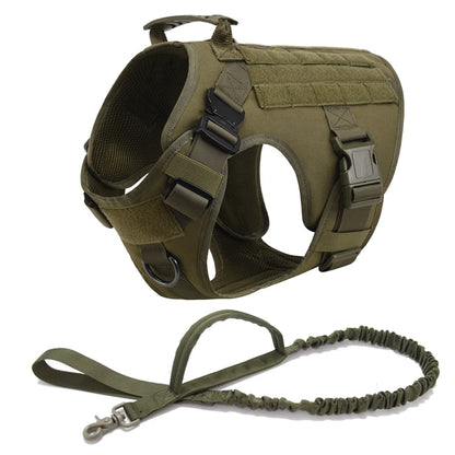Purilite Select Tactical Military Dog Vest & Leash Set