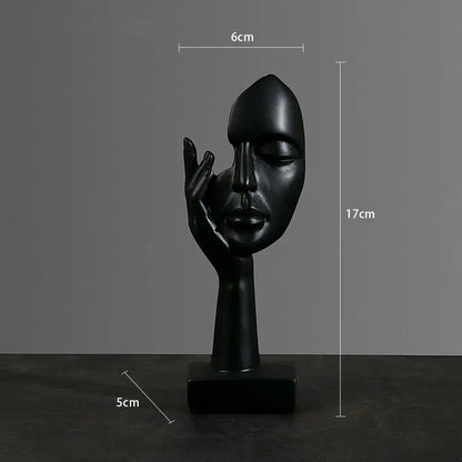 Purilite Select Resin Abstract Face Sculpture