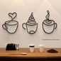 Purilite Select 1/3PCS Creative Coffee Wall Hangings