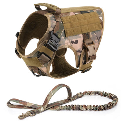 Purilite Select Tactical Military Dog Vest & Leash Set