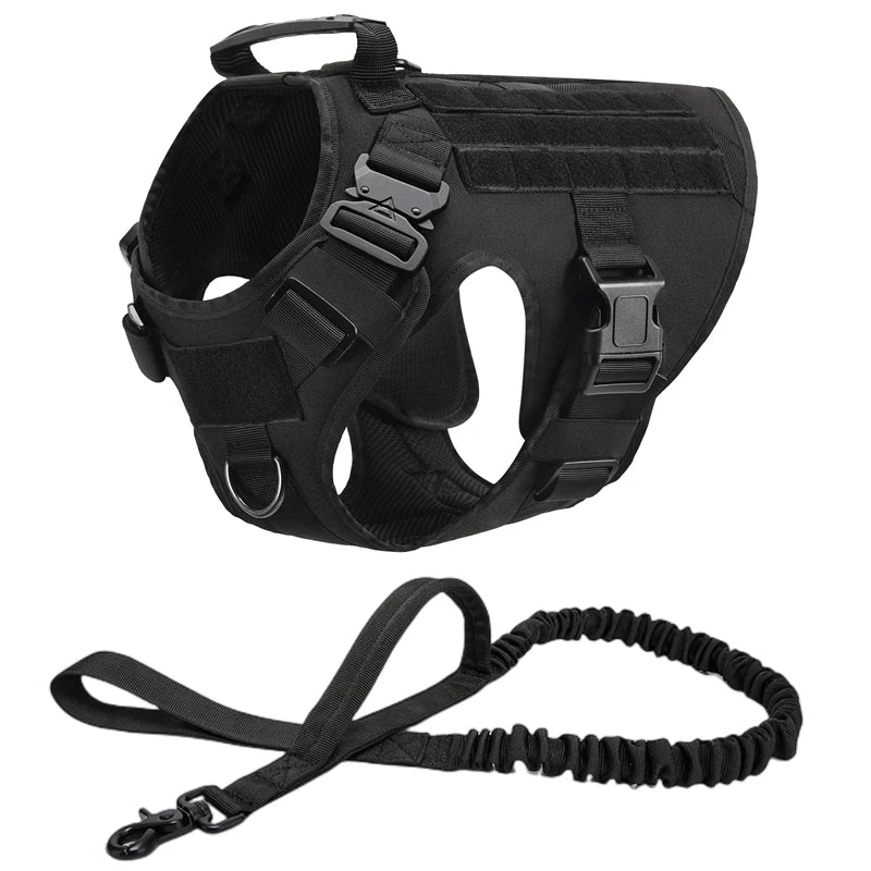 Purilite Select Tactical Military Dog Vest & Leash Set