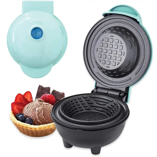 Purilite Select Waffle Bowl Maker Machine | 110–220V Electric Breakfast Dessert Maker | Ice Cream Bowl & Egg Roll Appliance
