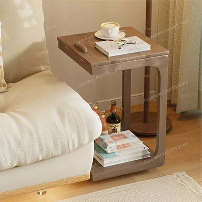 Purilite Select Aesthetic Mobile Small Coffee Table | Multi-Functional Bedside & Living Room Table | Home Furniture with Rollers