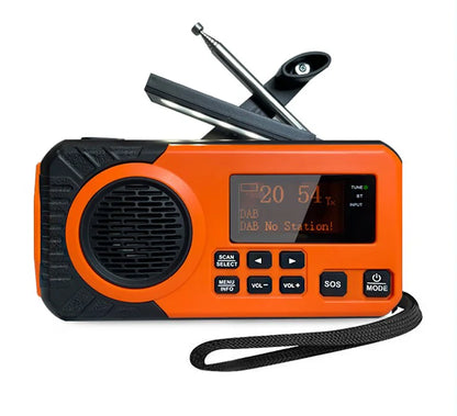 Purilite Select DAB+ Portable Hand Crank Solar Emergency Radio with Bluetooth