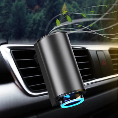 Purilite Select Electric Auto Car Air Freshener Diffuser – Stainless Steel Aroma Vent Perfume with Essential Oils (Lemon Fragrance)