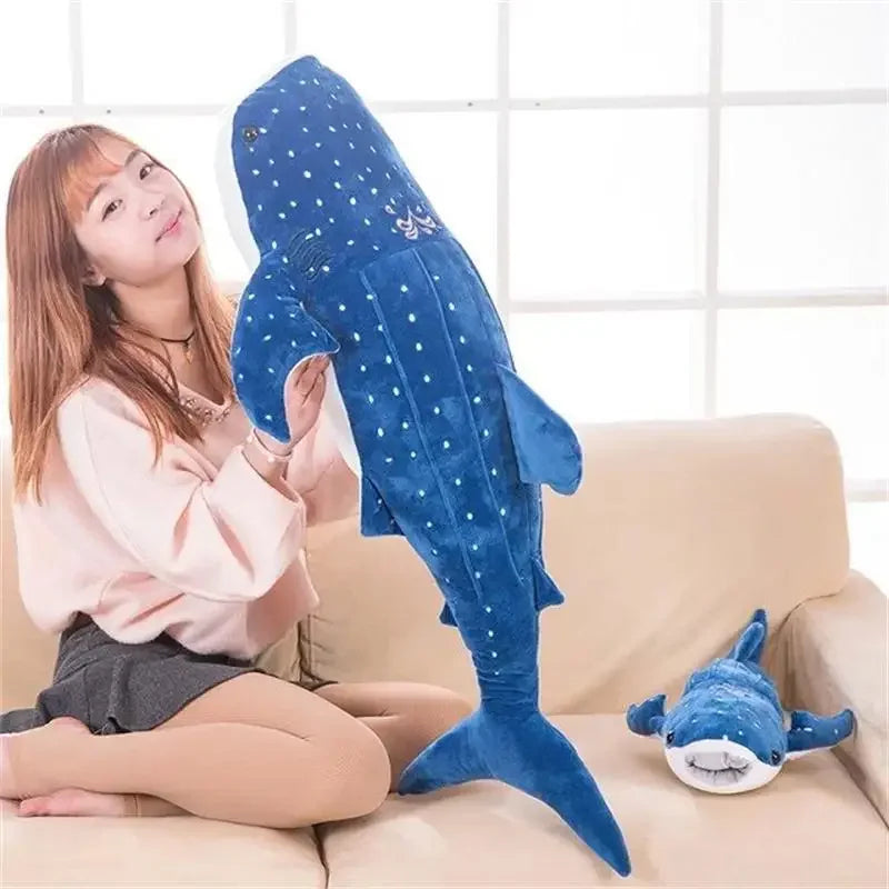 Purilite Select Large Whale Shark Body Pillow | Long Cute Fish Plush Sofa Decorative Back Cushion & Sleeping Pillow