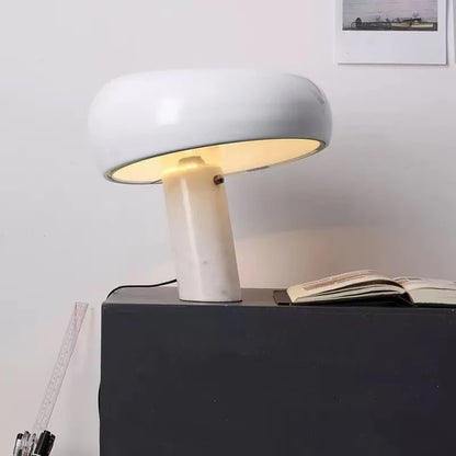 Purilite Select Italian Luxury Designer Mushroom Marble LED Desk Lamp