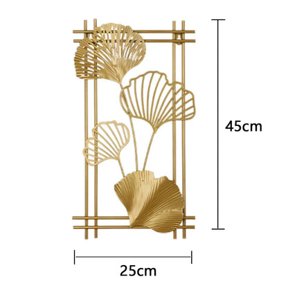 Purilite Select Golden Rectangle Metal Wall Hanging