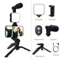 Purilite Select Smartphone Vlogging Kit with Tripod, Phone Holder, Mini Microphone and LED Fill Light – Complete Video Recording Starter Set