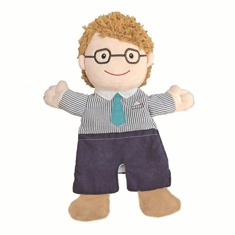 Purilite Select Family Plush Hand Finger Puppet Set Soft Cotton Educational Storytelling Toy for Kids and Adults (Set of 2)