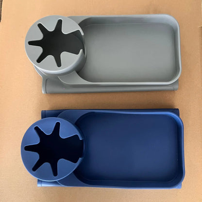 Purilite Select Silicone Coaster Sofa Cup Holder Tray | Sofa Armrest Storage Box | Side Pocket for Remote & Beverage