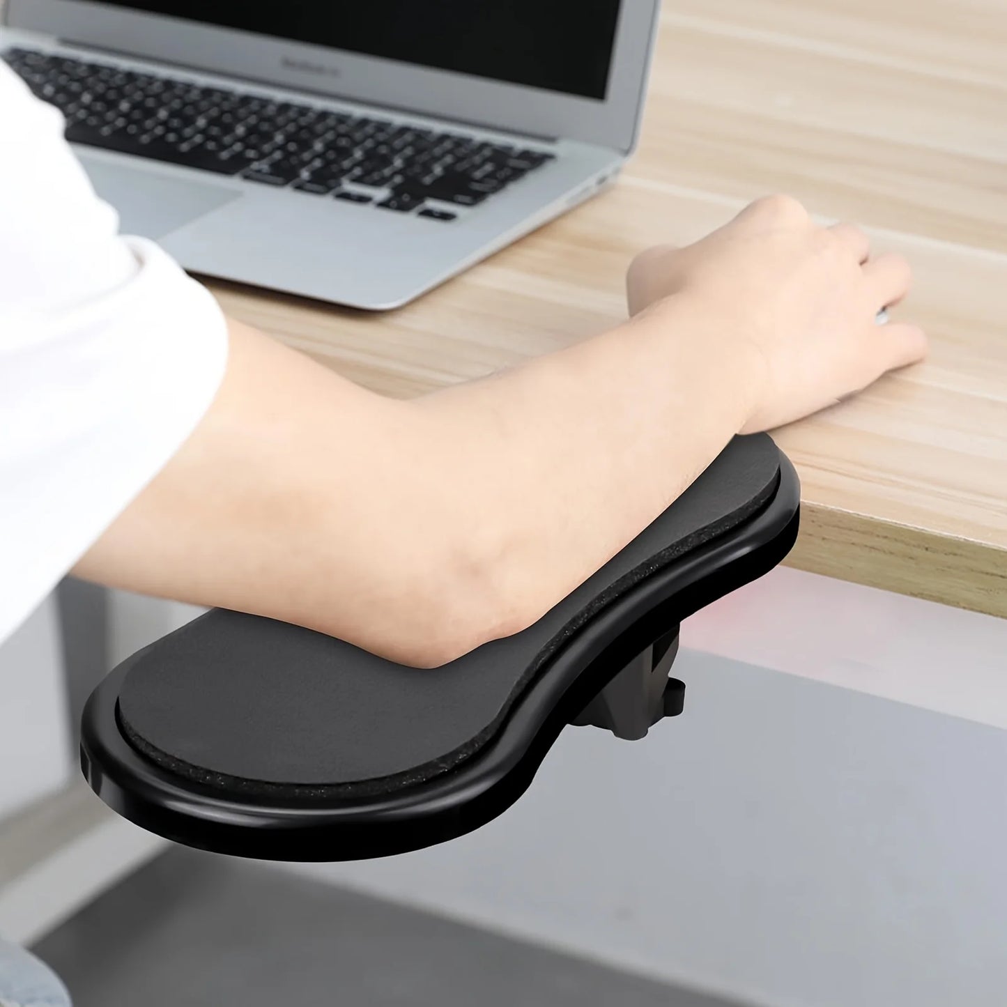 Purilite Select Adjustable Computer Arm Rest Support with Rotating Mouse Pad Ergonomic Desk Extender