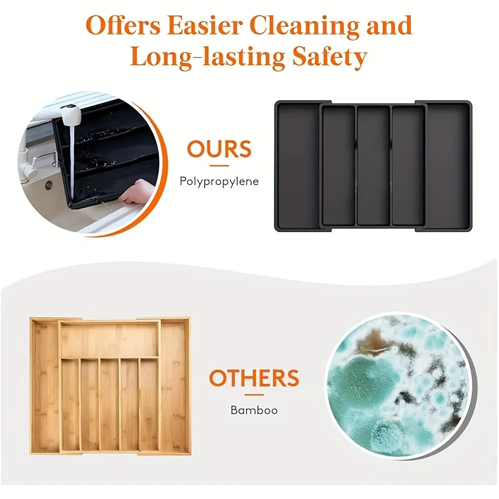 Purilite Select Expandable Adjustable Kitchen Utensil Organizer