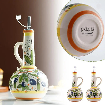 Purilite Select 500ml Embossed Ceramic Olive Oil Dispenser