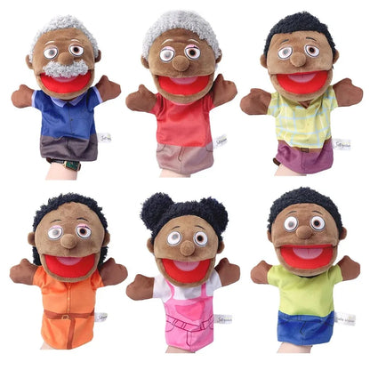 Purilite Select Family Plush Hand Finger Puppet Set Soft Cotton Educational Storytelling Toy for Kids and Adults (Set of 2)