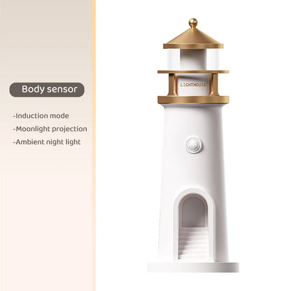 Purilite Select Moon Projection Lighthouse Night Light