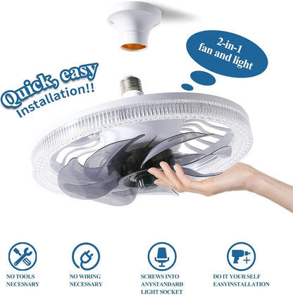 Purilite Select Modern Flush Mount Ceiling Fan with Light | Remote Control | Stepless Color Change | Low Profile Bedroom Fan Light