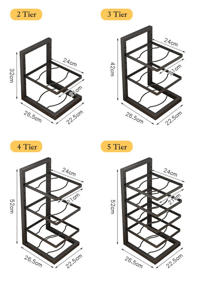 Purilite Select Adjustable Pot Rack Organizer