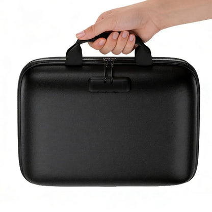 Purilite Select Fireproof Document Bag with Lockable Zipper – 13 Pocket Accordion File Organizer Travel Case