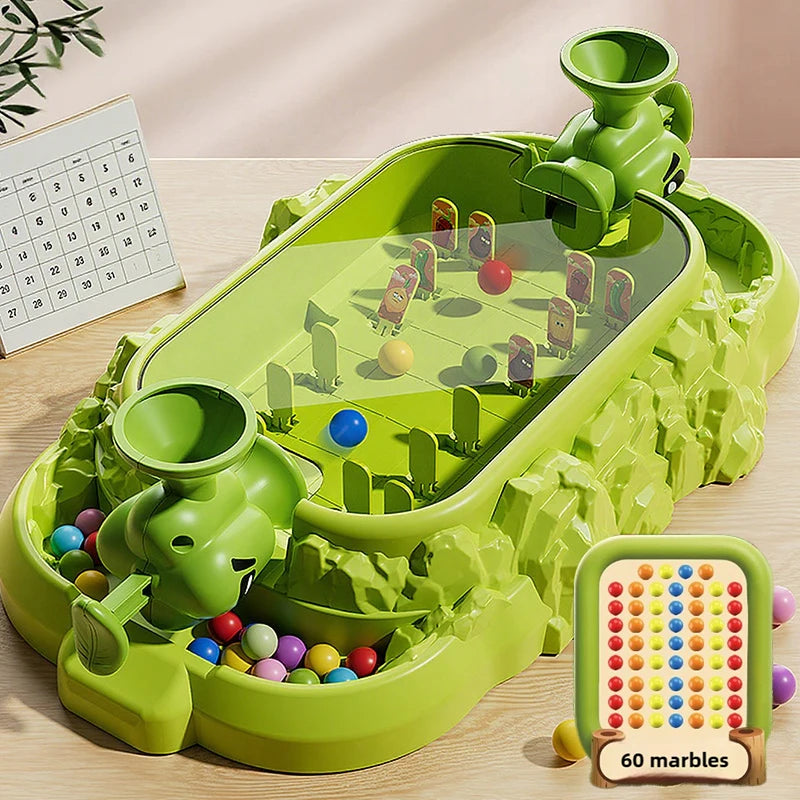 Purilite Select | Kids Battle Game Toy Vegetable Pinball Shooter | Parent-Child Desktop Party Game | Family Game Night Toy