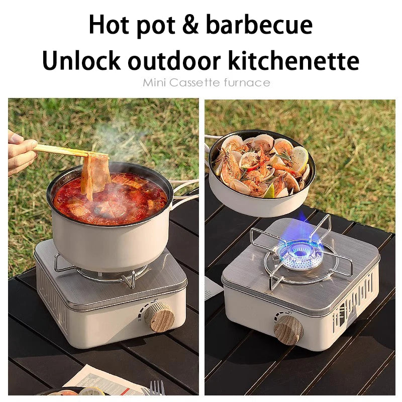 Purilite Select Portable Gas Stove | 2800W High Firepower Camping Burner | Electronic Ignition Cassette Furnace for Outdoor Cooking