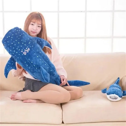 Purilite Select Large Whale Shark Body Pillow | Long Cute Fish Plush Sofa Decorative Back Cushion & Sleeping Pillow