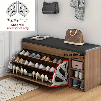 Purilite Select Flip Shoe Cabinet Hidden Rack | Stainless Steel Thickened Shoe Cabinet Hardware Accessory