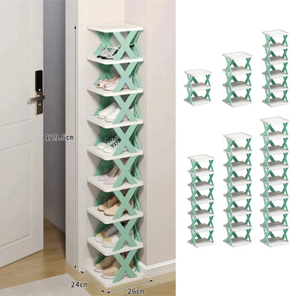 Purilite Select | Multi-Layer Detachable Shoe Rack Organizer | Space-Saving Plastic Shoe Storage Shelf for Home