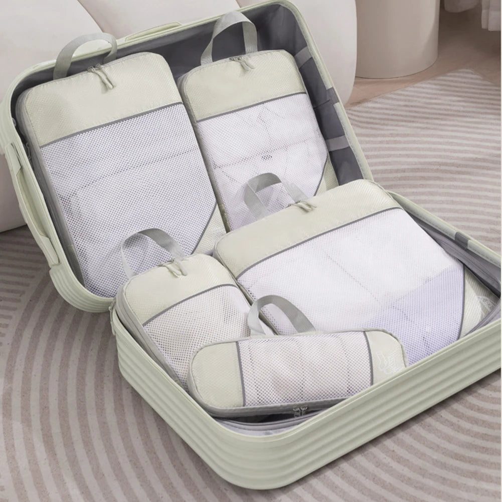 Purilite Select 5‑PCS Compressible Travel Packing Cubes Set