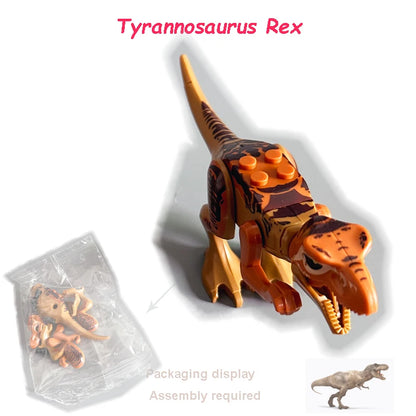 Purilite Select Jurassic Dinosaur Building Blocks Set | Mini Dinosaur Figures | Educational Construction Toy | Creative STEM Gift for Kids