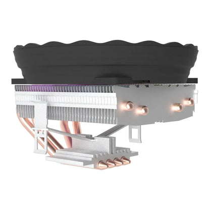 Purilite Select ICE400X RGB CPU Air Cooler – 4 Heat Pipes, 120mm PWM Fan, Multi-Socket Support