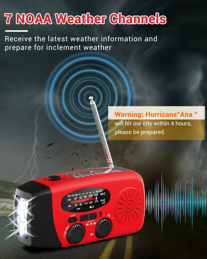 Purilite Select Portable Multifunctional Hand Crank Radio
