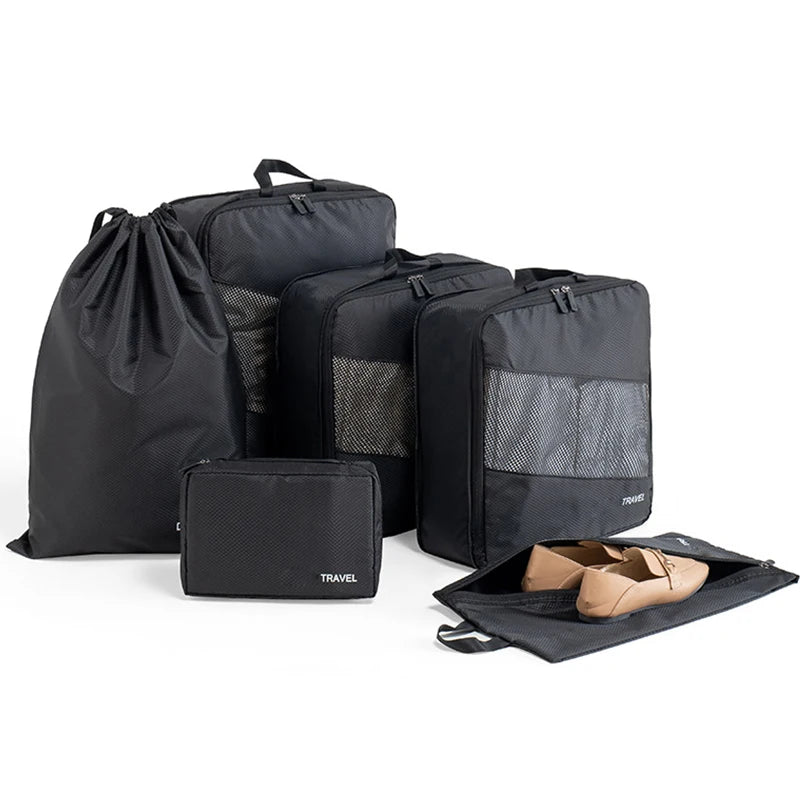 Purilite Select 6‑PCS Waterproof Compression Packing Cubes Set