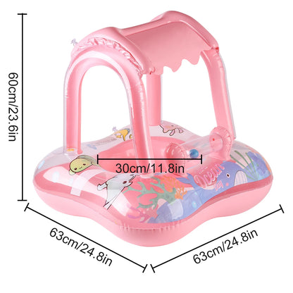 Purilite Select: Baby & toddler pool float with canopy