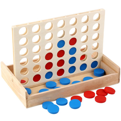 Foldable Connect 4 In A Line Board Game Classic Party Chess Family Toy Educational Children Thinking Training Board Games Adults