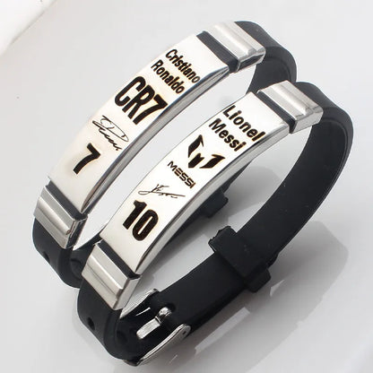 Purilite Select Lionel Messi, Cristiano Ronaldo, Neymar Football Star Bracelet