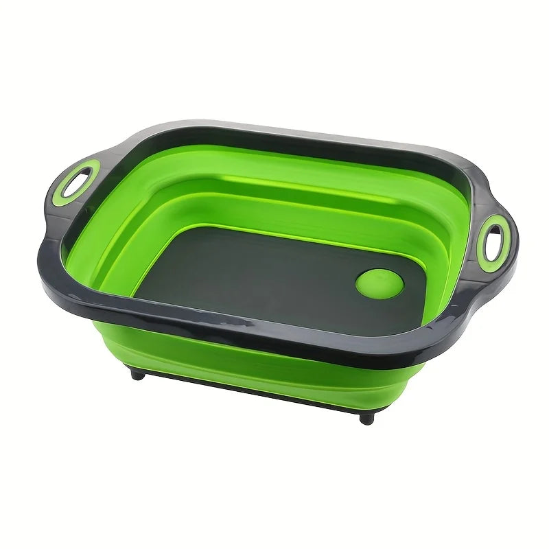Purilite Select Portable Folding Basin | Space Saving Sink with Storage | Travel Camping Home Multi-Purpose Wash Basin