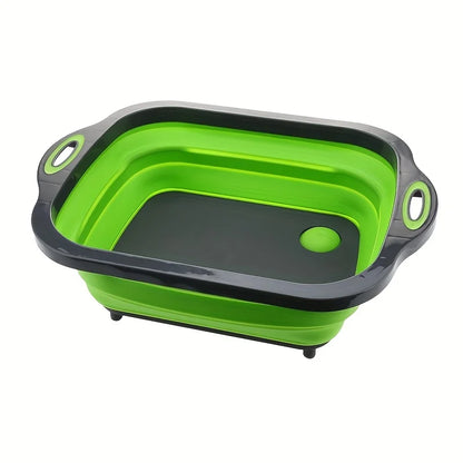 Purilite Select Portable Folding Basin | Space Saving Sink with Storage | Travel Camping Home Multi-Purpose Wash Basin