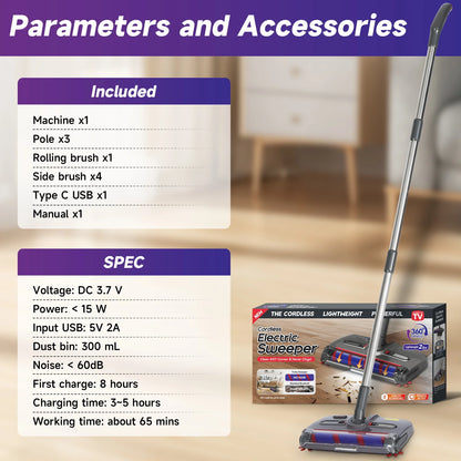Purilite Select Wireless Electric Spin Mop Cleaner