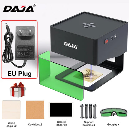 Purilite Select | DAJA DJ6 Mini Portable Laser Engraver | Bluetooth DIY CNC Machine | 3W Laser | 80×80mm