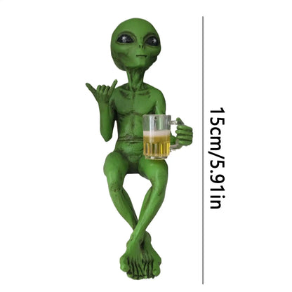 Purilite Select Beer Drinking Alien Statue