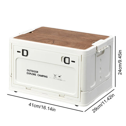 Purilite Select 30L Collapsible Storage Box Large Capacity Portable Storage Container with Side Opening Lid