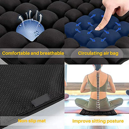 Purilite Select 3D Air Cushion Seat Pad | Office Chair & Car Seat Cushion | Breathable Comfort Support Cushion | (45x45cm)