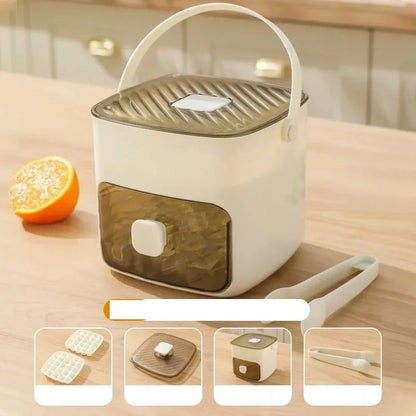 Purilite Select 48-Grid Reusable Ice Cube Tray with Easy Release Design Refrigerator Ice Maker Mold